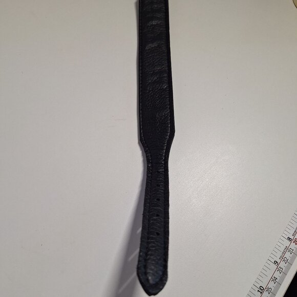 Bret Michaels Black Adjustable Dog Collar With Metal Buckle & Lace-Up Detail - Picture 8 of 8